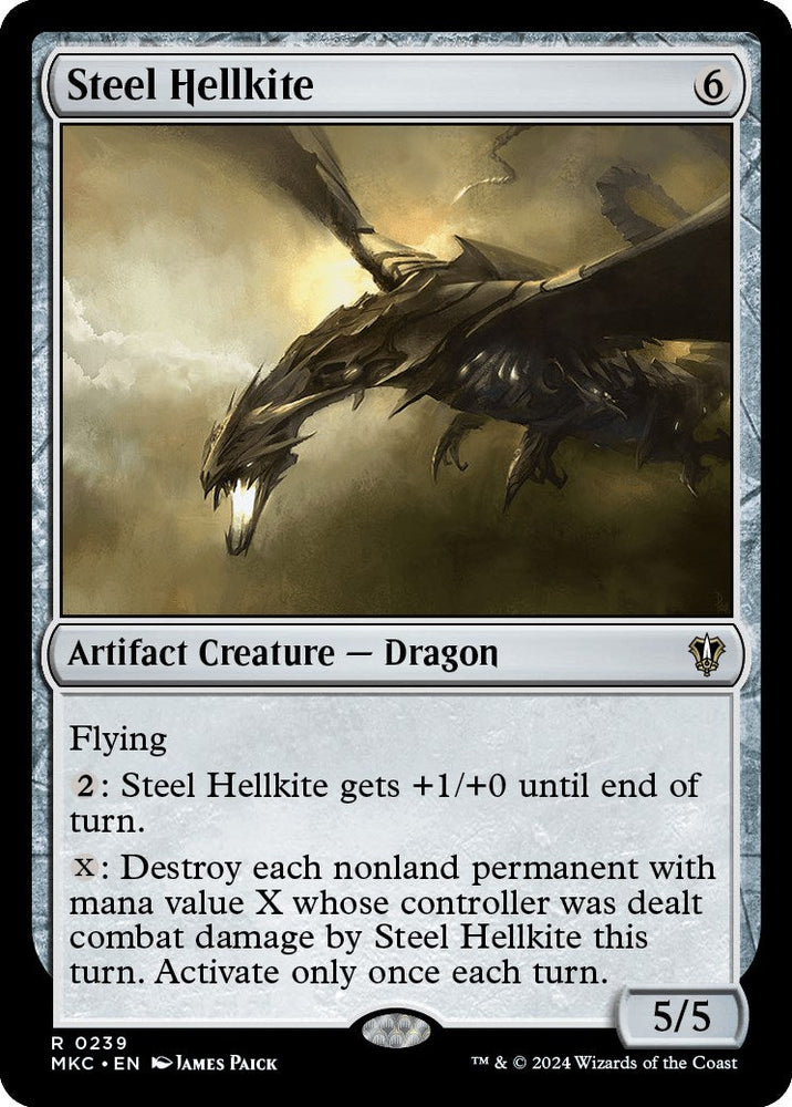 Steel Hellkite [Murders at Karlov Manor Commander] Magic: The Gathering