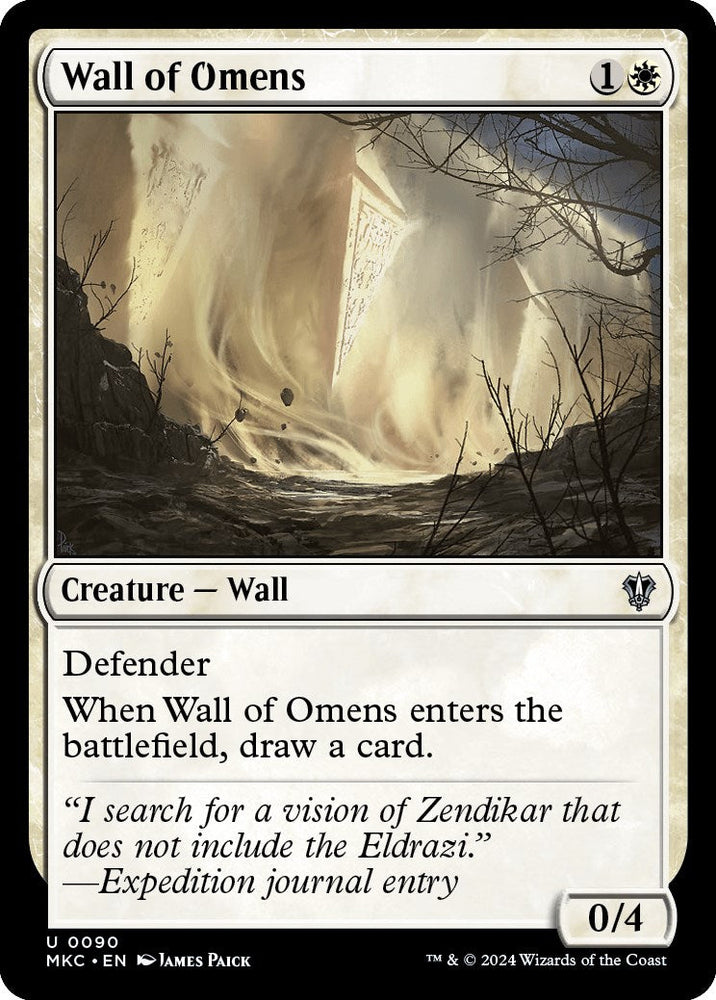 Wall of Omens [Murders at Karlov Manor Commander] Magic: The Gathering