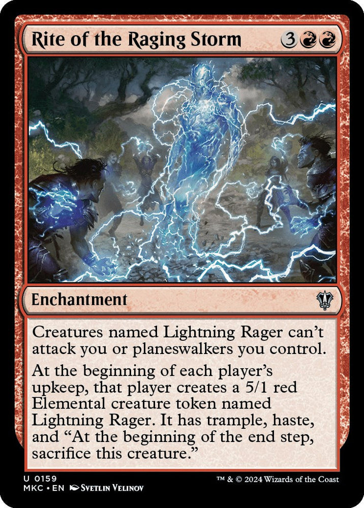 Rite of the Raging Storm [Murders at Karlov Manor Commander] Magic: The Gathering