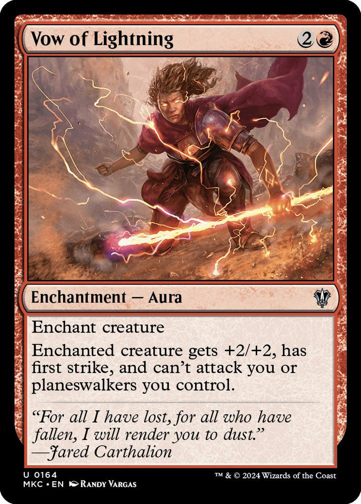 Vow of Lightning [Murders at Karlov Manor Commander] Magic: The Gathering