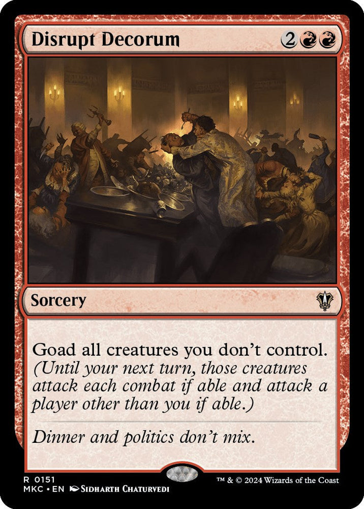 Disrupt Decorum [Murders at Karlov Manor Commander] Magic: The Gathering