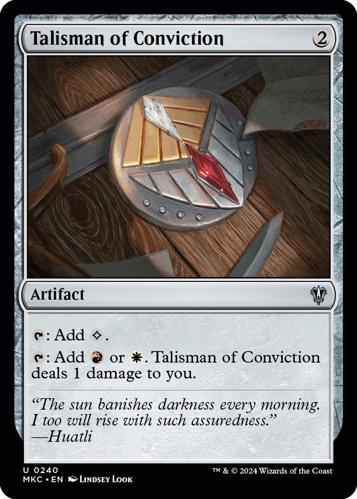 Talisman of Conviction [Murders at Karlov Manor Commander] Magic: The Gathering