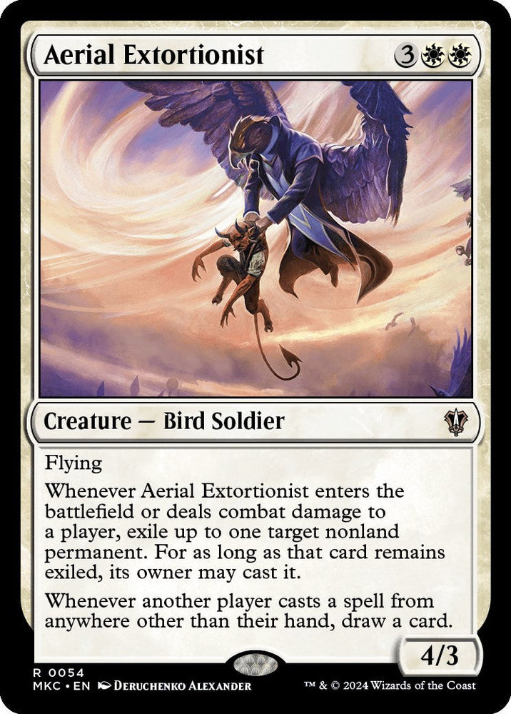Aerial Extortionist [Murders at Karlov Manor Commander] Magic: The Gathering