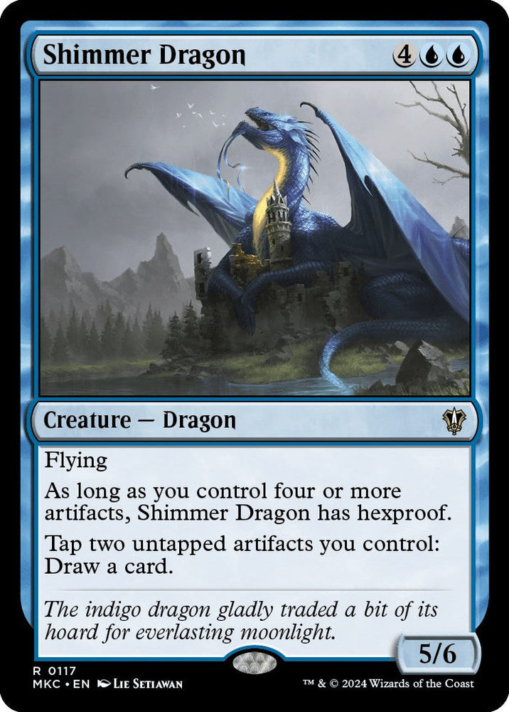 Shimmer Dragon [Murders at Karlov Manor Commander] Magic: The Gathering
