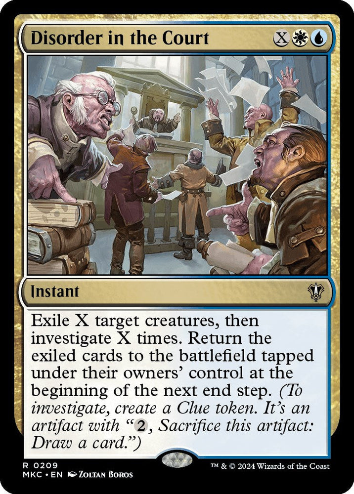 Disorder in the Court [Murders at Karlov Manor Commander] Magic: The Gathering