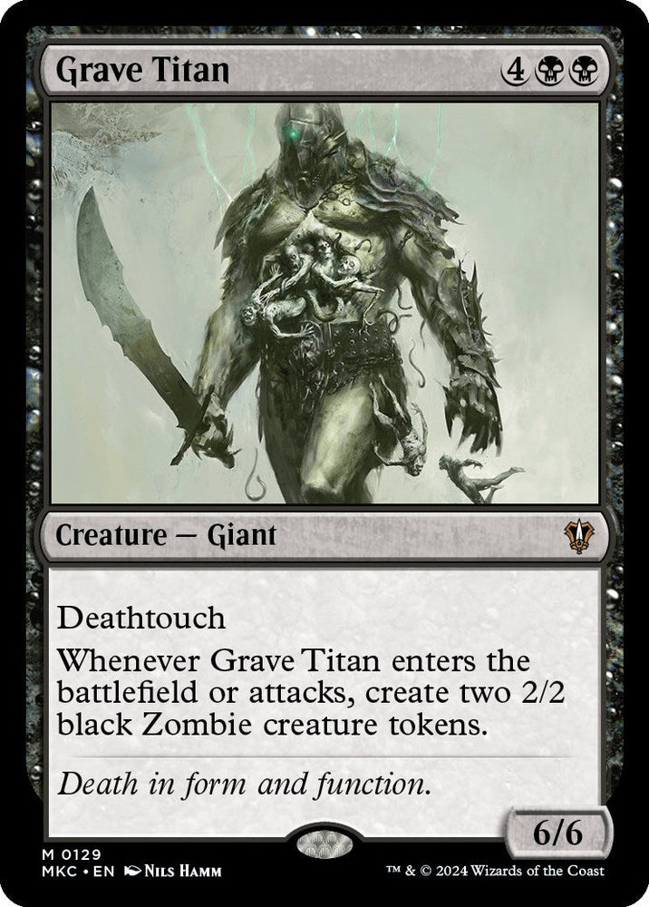 Grave Titan [Murders at Karlov Manor Commander] Magic: The Gathering