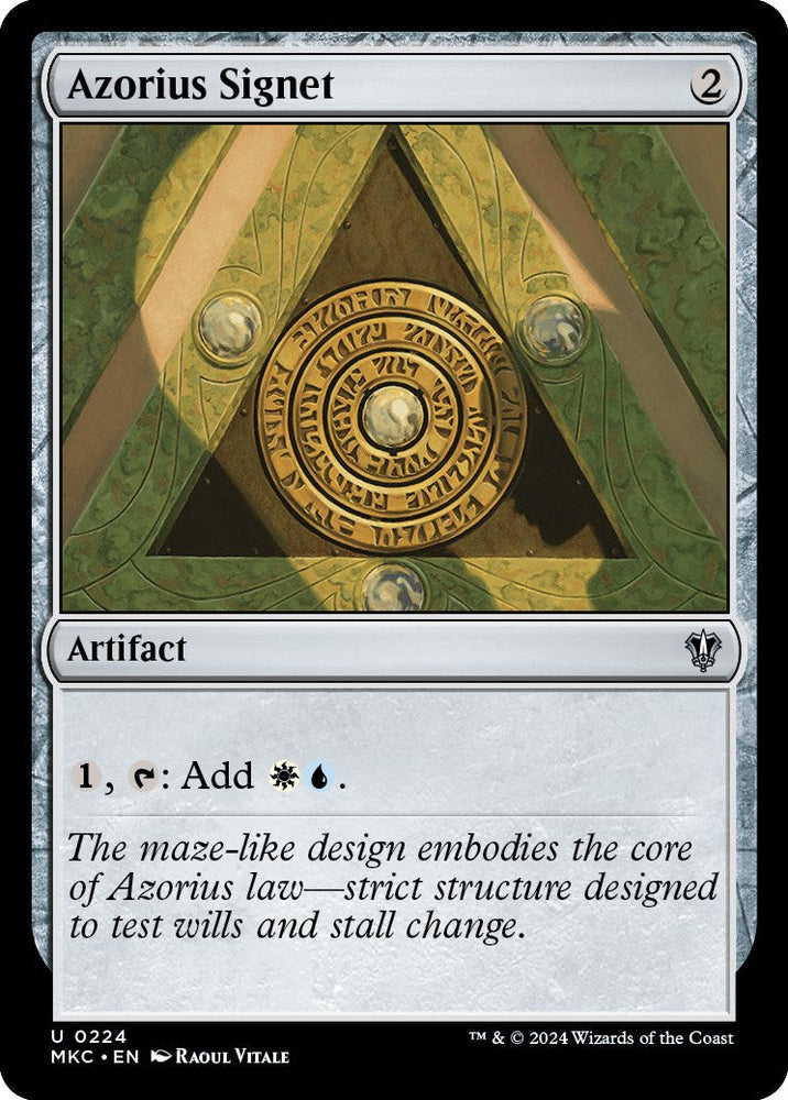 Azorius Signet [Murders at Karlov Manor Commander] Magic: The Gathering