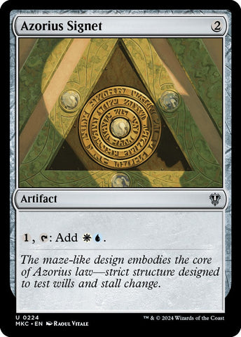Azorius Signet [Murders at Karlov Manor Commander] Magic: The Gathering