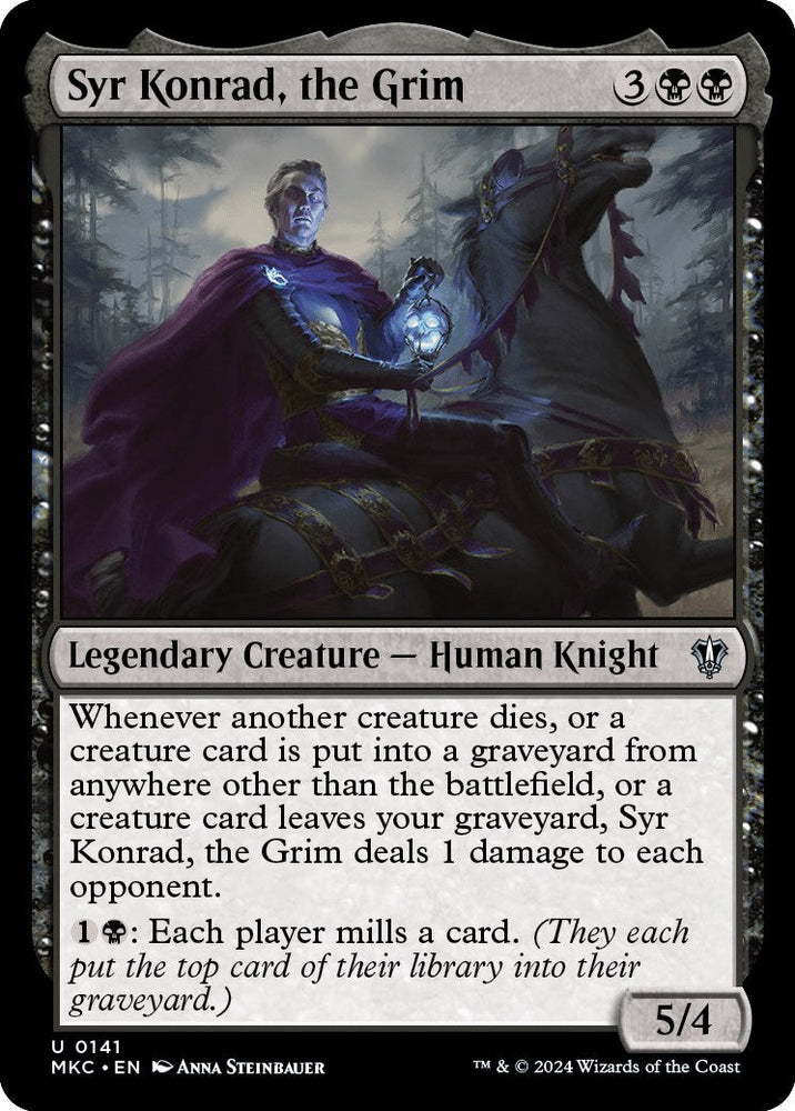 Syr Konrad, the Grim [Murders at Karlov Manor Commander] Magic: The Gathering