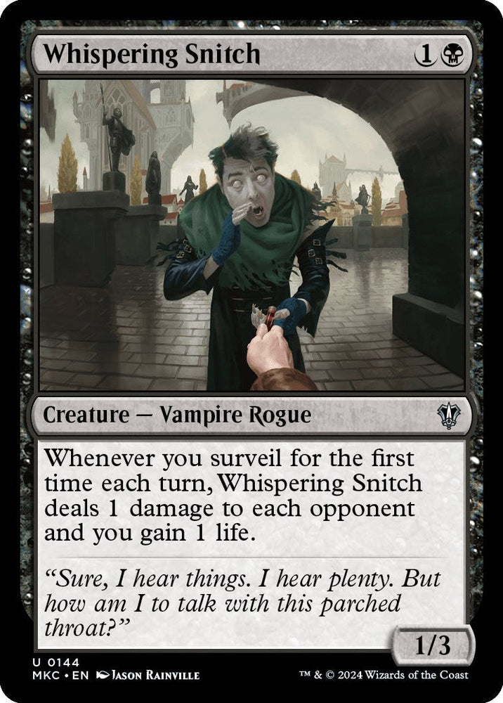 Whispering Snitch [Murders at Karlov Manor Commander] Magic: The Gathering