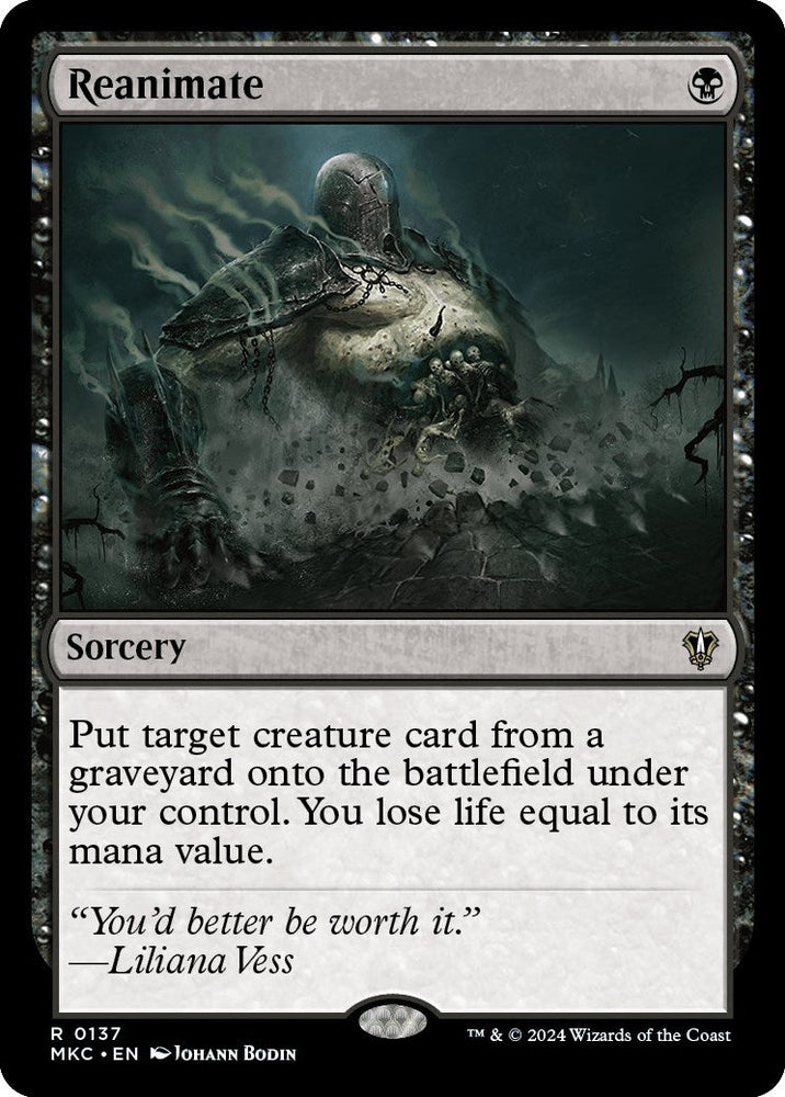 Reanimate [Murders at Karlov Manor Commander] Magic: The Gathering