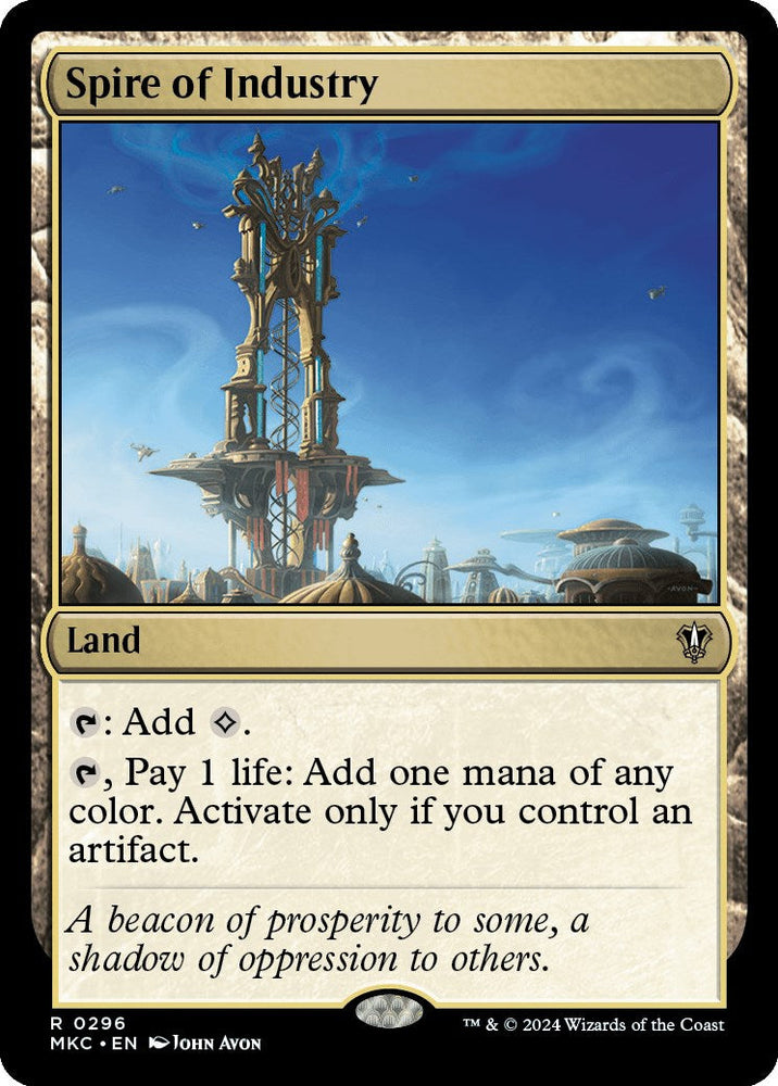 Spire of Industry [Murders at Karlov Manor Commander] Magic: The Gathering