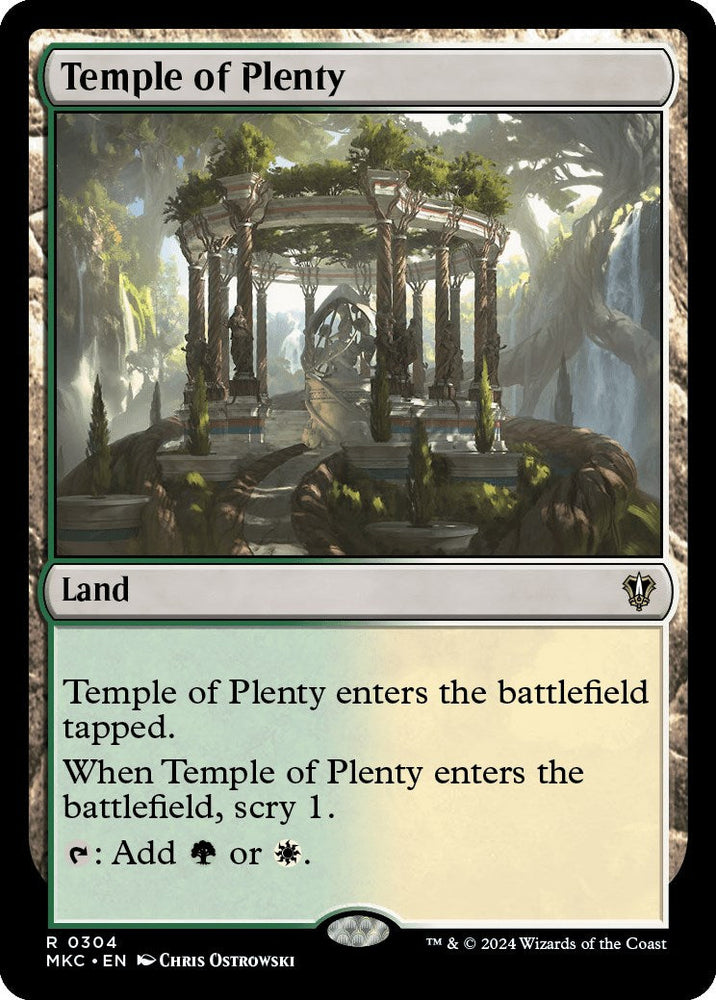 Temple of Plenty [Murders at Karlov Manor Commander] Magic: The Gathering