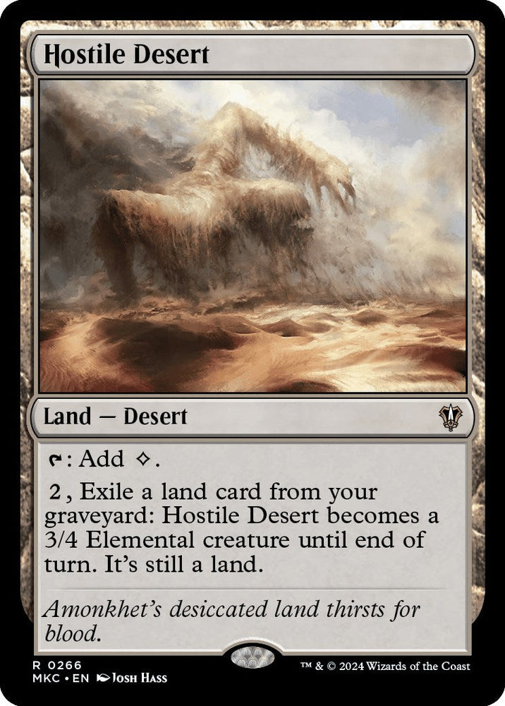 Hostile Desert [Murders at Karlov Manor Commander] Magic: The Gathering
