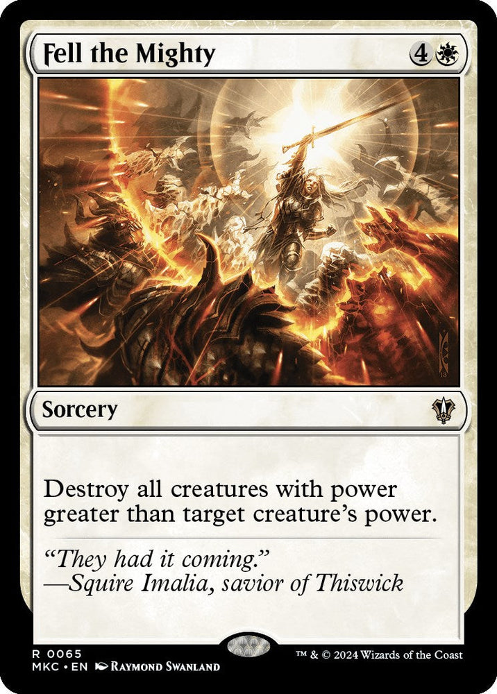 Fell the Mighty [Murders at Karlov Manor Commander] Magic: The Gathering