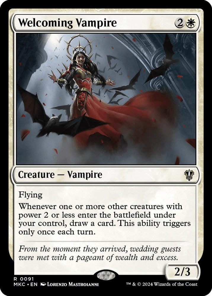 Welcoming Vampire [Murders at Karlov Manor Commander] Magic: The Gathering