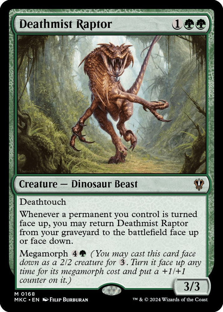 Deathmist Raptor [Murders at Karlov Manor Commander] Magic: The Gathering