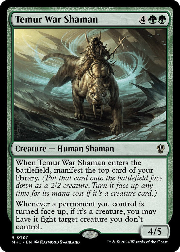 Temur War Shaman [Murders at Karlov Manor Commander] Magic: The Gathering