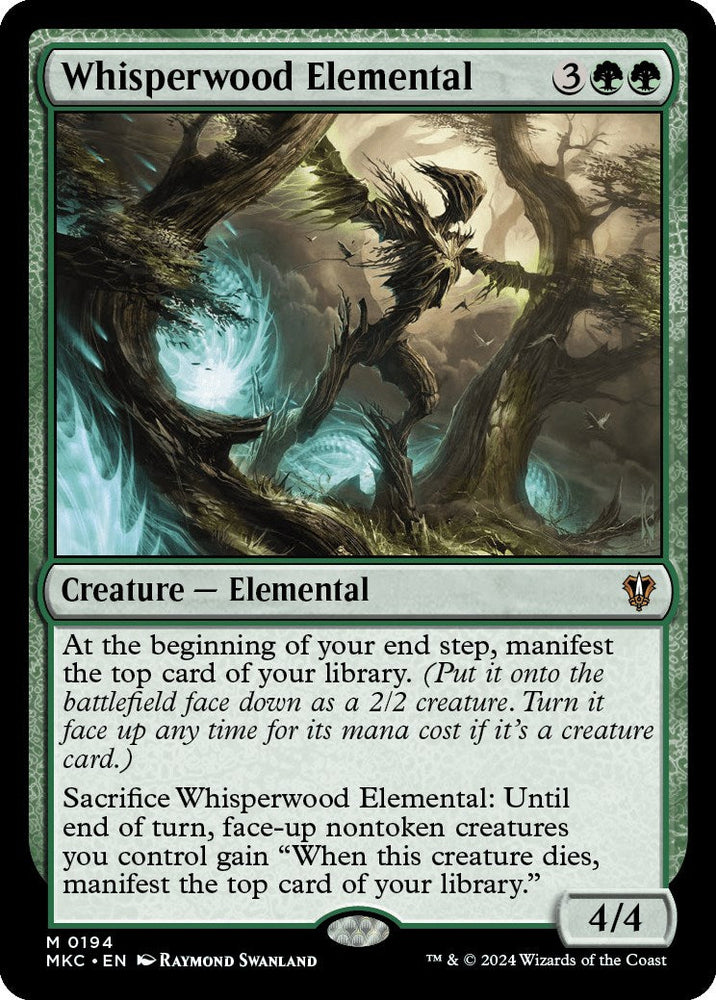Whisperwood Elemental [Murders at Karlov Manor Commander] Magic: The Gathering