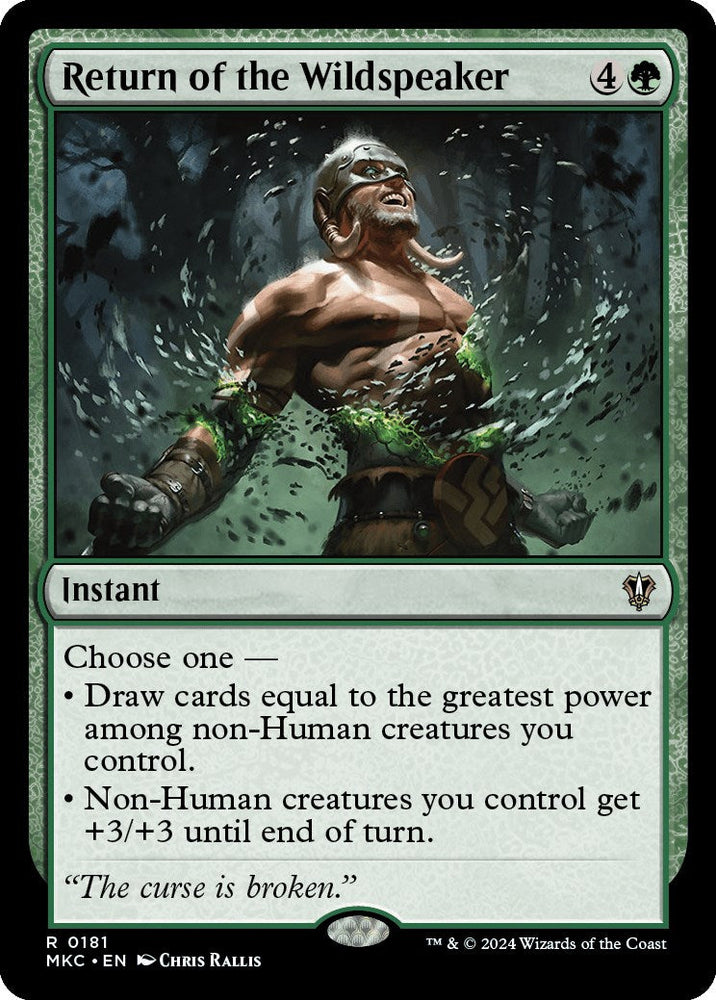 Return of the Wildspeaker [Murders at Karlov Manor Commander] Magic: The Gathering