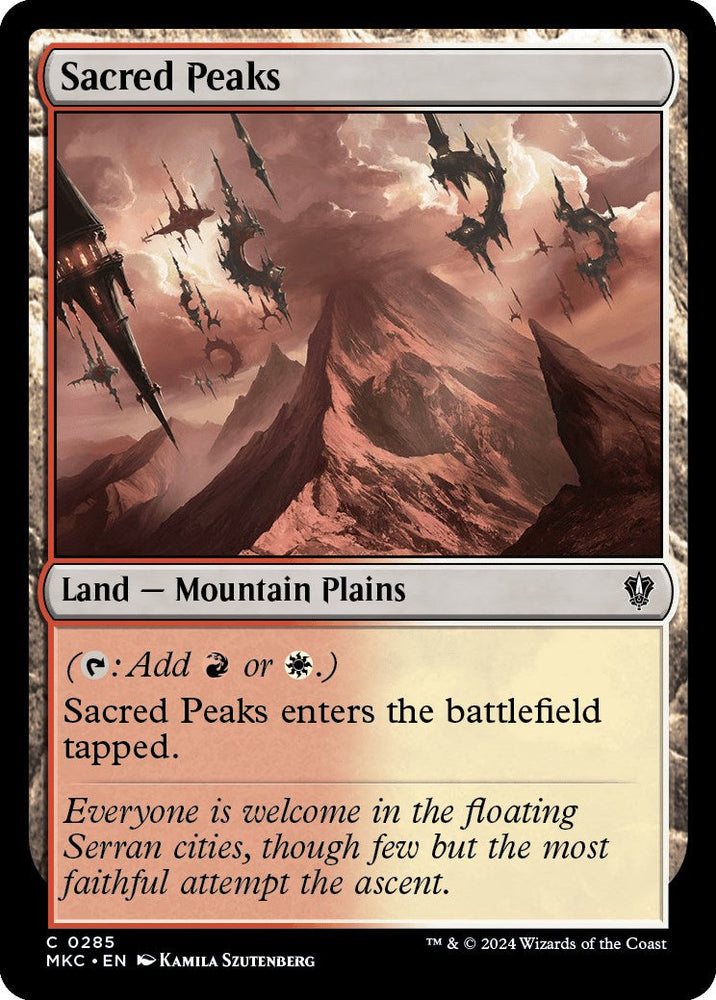 Sacred Peaks [Murders at Karlov Manor Commander] Magic: The Gathering