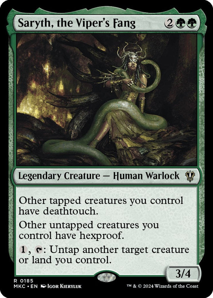 Saryth, the Viper's Fang [Murders at Karlov Manor Commander] Magic: The Gathering