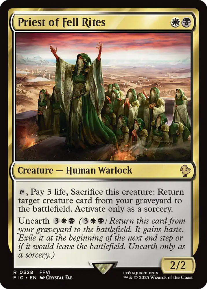 Priest of Fell Rites [FINAL FANTASY Commander] Magic: The Gathering