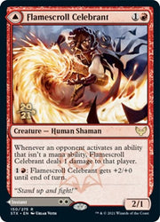 Flamescroll Celebrant // Revel in Silence [Strixhaven: School of Mages Prerelease Promos] Magic: The Gathering