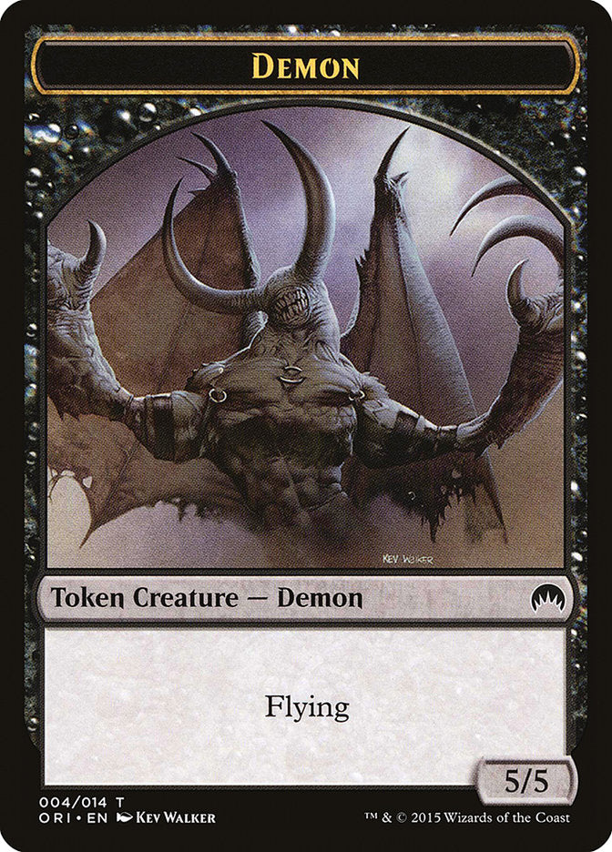 Demon Token [Magic Origins Tokens] Magic: The Gathering