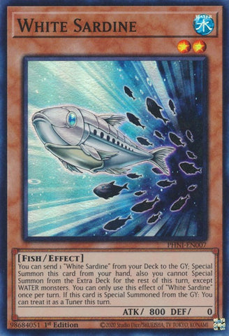White Sardine [PHNI-EN007] Super Rare - Yugioh Cards For Your TCG Needs!