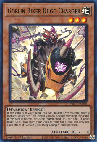 Goblin Biker Dugg Charger [PHNI-EN008] Ultra Rare - Yugioh Cards For Your TCG Needs!