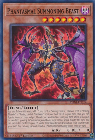Phantasmal Summoning Beast [PHNI-EN014] Common - Yugioh Cards For Your TCG Needs!