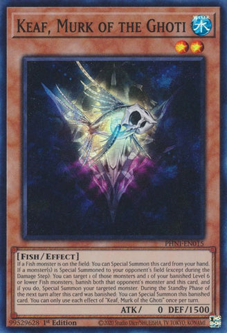 Keaf, Murk of the Ghoti [PHNI-EN015] Super Rare - Yugioh Cards For Your TCG Needs!