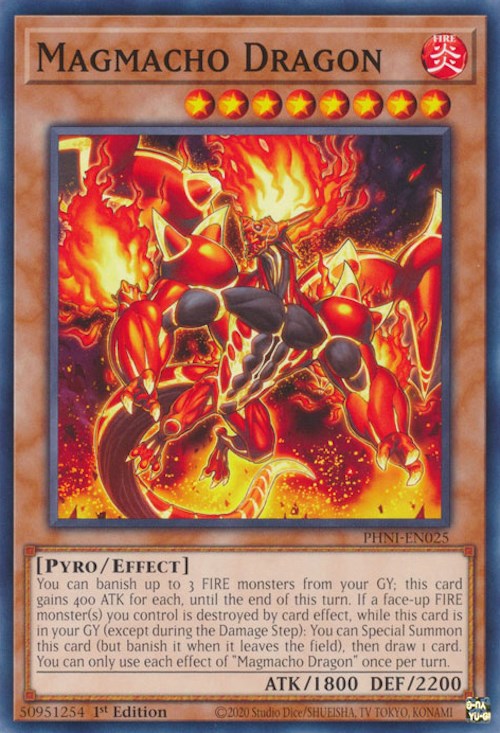 Magmacho Dragon [PHNI-EN025] Common - Yugioh Cards For Your TCG Needs!