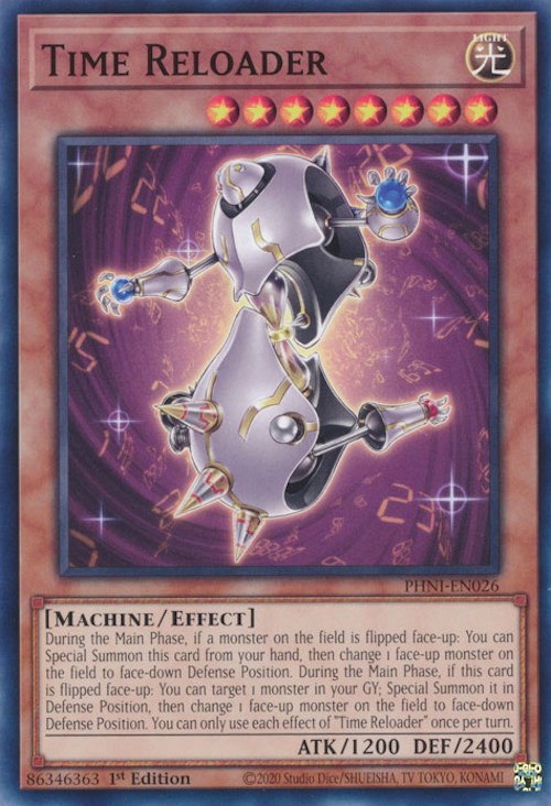 Time Reloader [PHNI-EN026] Common - Yugioh Cards For Your TCG Needs!