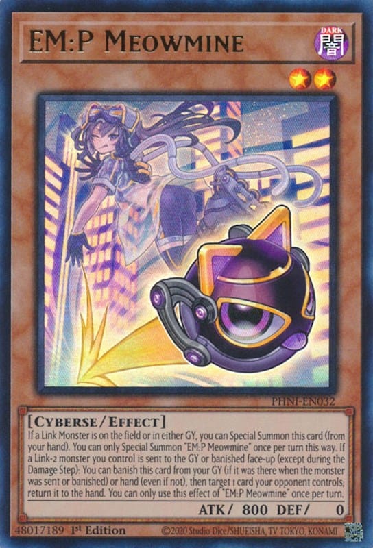 EM:P Meowmine [PHNI-EN032] Ultra Rare - Yugioh Cards For Your TCG Needs!