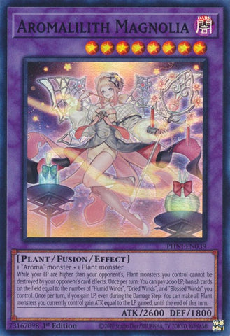 Aromalilith Magnolia [PHNI-EN039] Super Rare - Yugioh Cards For Your TCG Needs!
