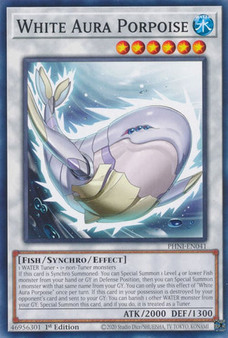 White Aura Porpoise [PHNI-EN041] Common - Yugioh Cards For Your TCG Needs!