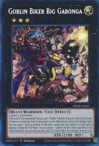 Goblin Biker Big Gabonga [PHNI-EN047] Secret Rare - Yugioh Cards For Your TCG Needs!