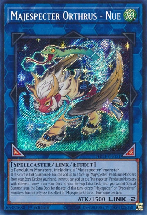 Majespecter Orthrus - Nue [PHNI-EN051] Secret Rare - Yugioh Cards For Your TCG Needs!