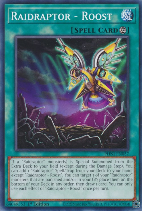 Raidraptor - Roost [PHNI-EN057] Common - Yugioh Cards For Your TCG Needs!