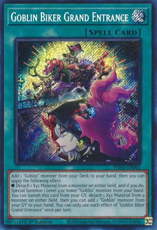 Goblin Biker Grand Entrance [PHNI-EN061] Secret Rare - Yugioh Cards For Your TCG Needs!