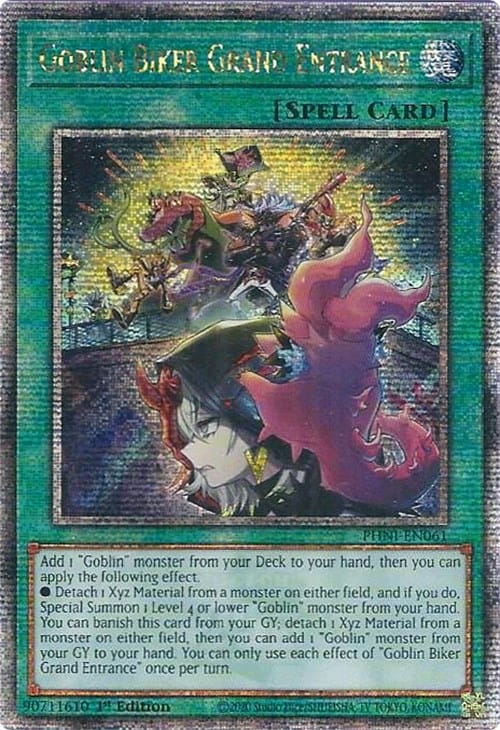 Goblin Biker Grand Entrance [PHNI-EN061] Quarter Century Secret Rare