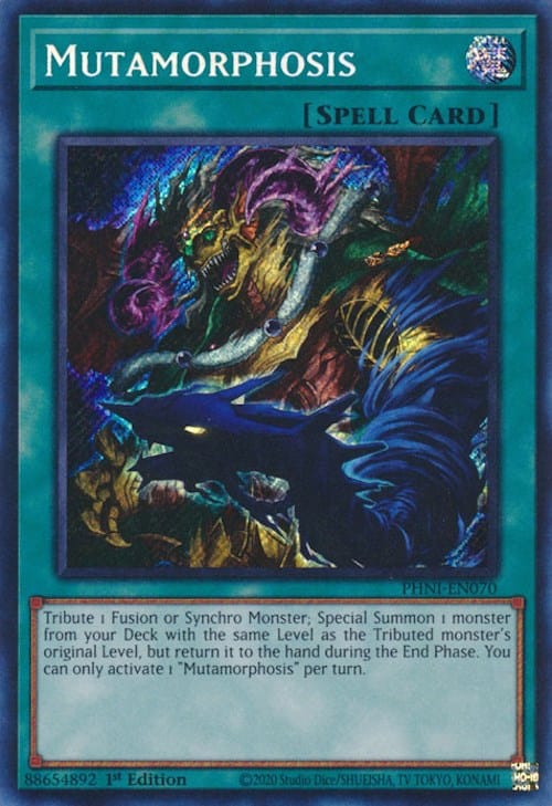 Mutamorphosis [PHNI-EN070] Secret Rare - Yugioh Cards For Your TCG Needs!