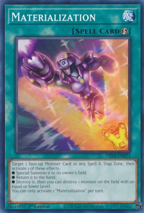 Materialization [PHNI-EN071] Common - Yugioh Cards For Your TCG Needs!