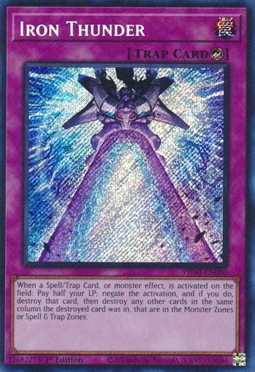 Iron Thunder [PHNI-EN080] Secret Rare - Yugioh Cards For Your TCG Needs!