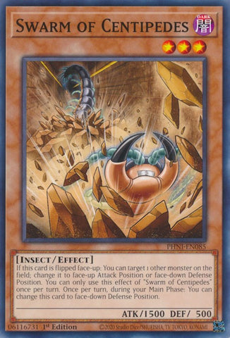 Swarm of Centipedes [PHNI-EN085] Common - Yugioh Cards For Your TCG Needs!