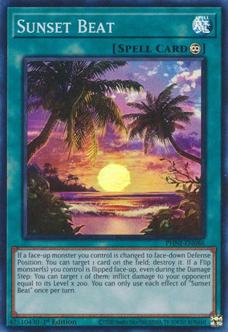 Sunset Beat [PHNI-EN086] Super Rare - Yugioh Cards For Your TCG Needs!