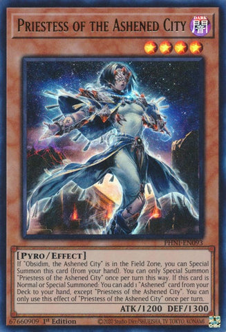 Priestess of the Ashened City [PHNI-EN093] Ultra Rare - Yugioh Cards For Your TCG Needs!