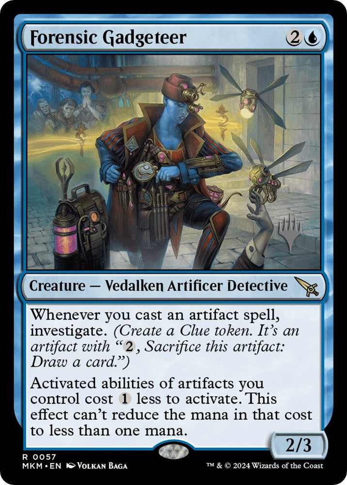 Forensic Gadgeteer (Promo Pack) [Murders at Karlov Manor Promos] Magic: The Gathering